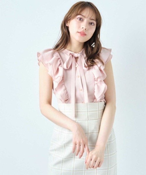 WILLSELECTION(ウィルセレクション)の「ソデフリルリボンブラウス(シャツ/ブラウス・レディース・オフホワイト/ピンク/グリーン/ブラック系その他・MEDIUM)」の20枚目の写真