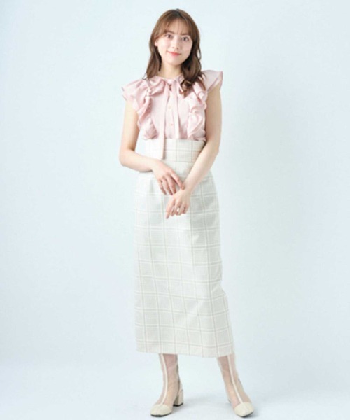 WILLSELECTION(ウィルセレクション)の「ソデフリルリボンブラウス(シャツ/ブラウス・レディース・オフホワイト/ピンク/グリーン/ブラック系その他・MEDIUM)」の9枚目の写真