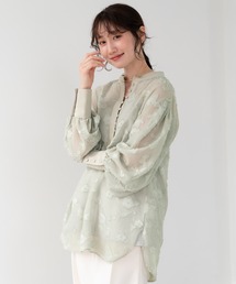 sheer flower blouse/シアーフラワーブラウス