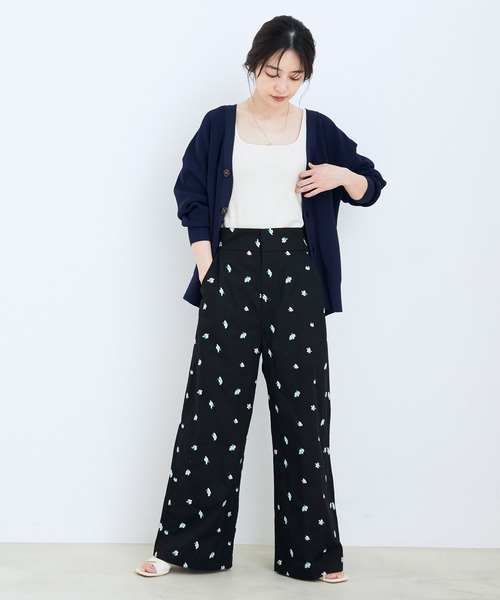 VIS（ビス）の「スクエアネックテレコタンクトップ（タンクトップ・レディース・ブラック/ベージュ/ブルー系その他3・FREE）」の5枚目の写真