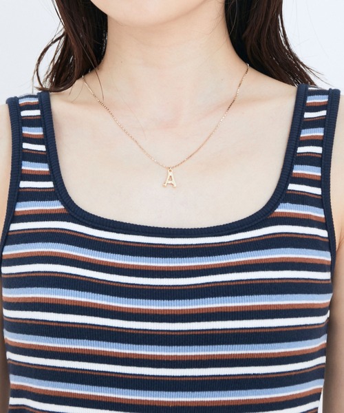 VIS（ビス）の「スクエアネックテレコタンクトップ（タンクトップ・レディース・ブラック/ベージュ/ブルー系その他3・FREE）」の4枚目の写真