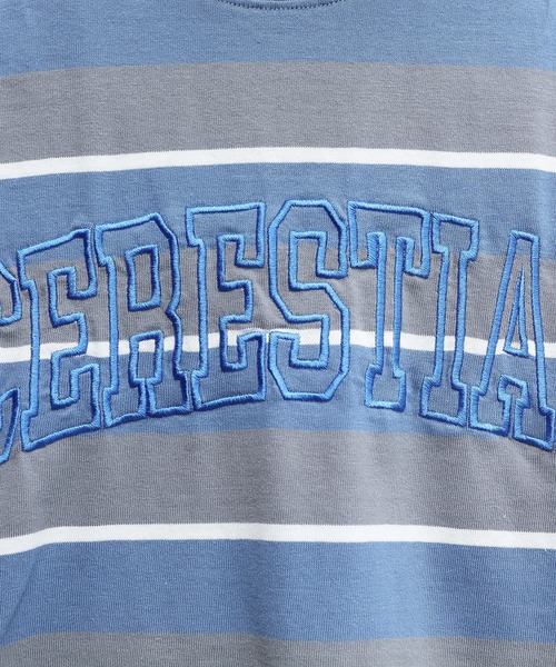 ８(eight)（エイト）の「レトロボーダーアーチロゴＴシャツ（Tシャツ/カットソー・メンズ・サックスブルー系/グリーン系その他2/ライトグレー系/グリーン系その他・MEDIUM/LARGE）」の22枚目の写真