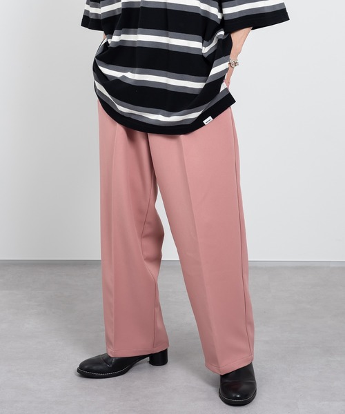 Perushu（ペルーシュ）の「センタープレスワイドスラックス（その他パンツ・メンズ・モカ/ブラック/ピンク・SMALL/MEDIUM/LARGE）」の3枚目の写真