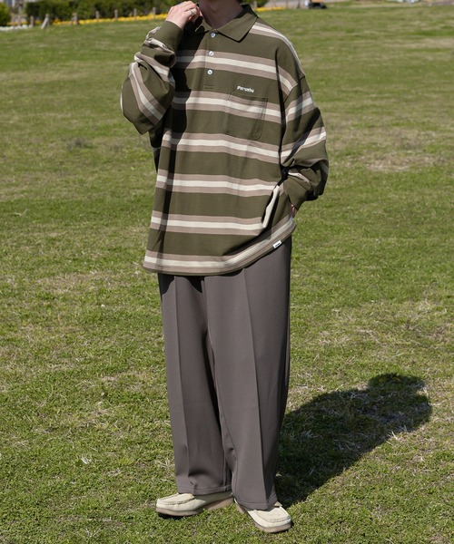 Perushu（ペルーシュ）の「センタープレスワイドスラックス（その他パンツ・メンズ・モカ/ブラック/ピンク・SMALL/MEDIUM/LARGE）」の15枚目の写真