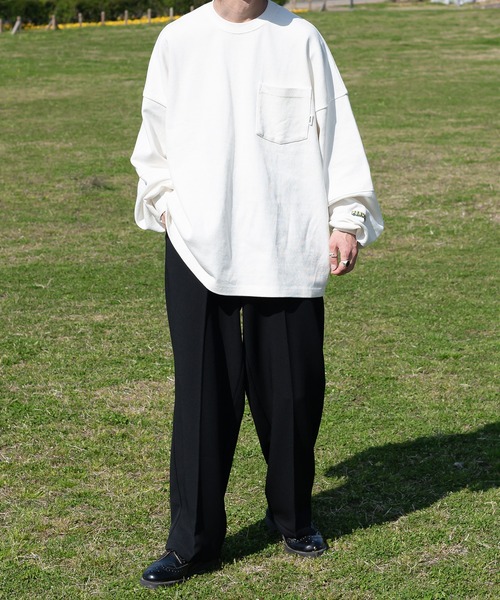 Perushu（ペルーシュ）の「センタープレスワイドスラックス（その他パンツ・メンズ・モカ/ブラック/ピンク・SMALL/MEDIUM/LARGE）」の6枚目の写真