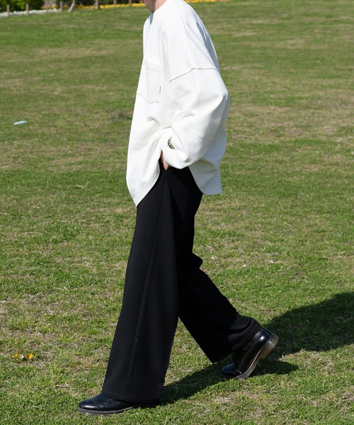 Perushu（ペルーシュ）の「センタープレスワイドスラックス（その他パンツ・メンズ・モカ/ブラック/ピンク・SMALL/MEDIUM/LARGE）」の8枚目の写真