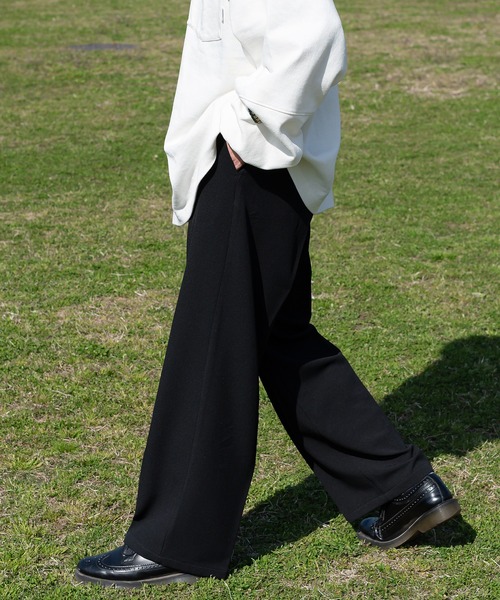 Perushu（ペルーシュ）の「センタープレスワイドスラックス（その他パンツ・メンズ・モカ/ブラック/ピンク・SMALL/MEDIUM/LARGE）」の11枚目の写真