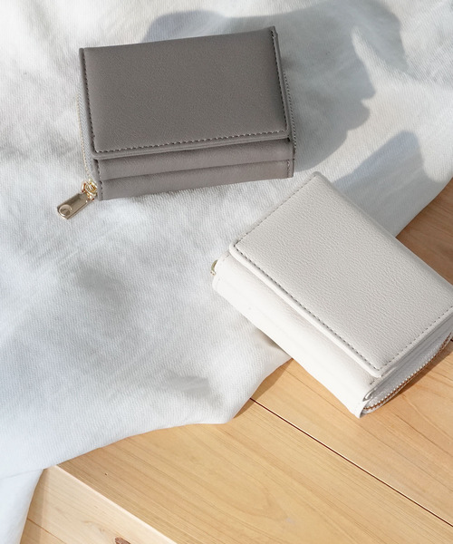 IAMUSE（アイアミューズ）の「コンパクトミニウォレット S0073【IAMUSE】（財布・レディース・ブラック/グレー/グリーン/アイボリー/グレイッシュベージュ/グレイッシュブルー・FREE）」の20枚目の写真