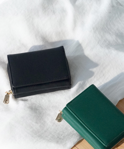 IAMUSE（アイアミューズ）の「コンパクトミニウォレット S0073【IAMUSE】（財布・レディース・ブラック/グレー/グリーン/アイボリー/グレイッシュベージュ/グレイッシュブルー・FREE）」の21枚目の写真