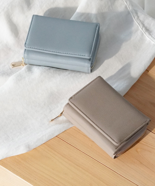 IAMUSE（アイアミューズ）の「コンパクトミニウォレット S0073【IAMUSE】（財布・レディース・ブラック/グレー/グリーン/アイボリー/グレイッシュベージュ/グレイッシュブルー・FREE）」の22枚目の写真