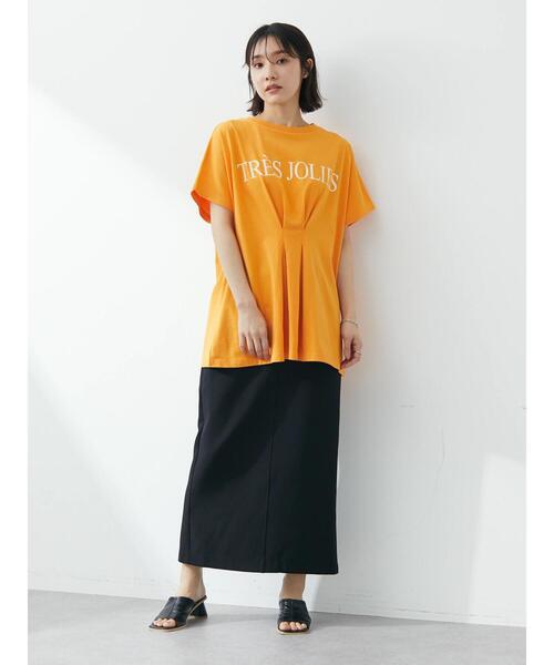 Sugar spoon（シュガースプーン）の「・SUGAR SPOON ナロースカート（スカート・レディース・イエロー/カーキ/ブラック・FREE）」の4枚目の写真