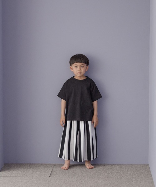 LOWRYS FARM（ローリーズファーム）の「カットワイドキュロット　285942（その他パンツ・キッズ・ブラック/ブラック×ホワイト/ネイビー・110cm/120cm/130cm/140cm/150cm）」の8枚目の写真