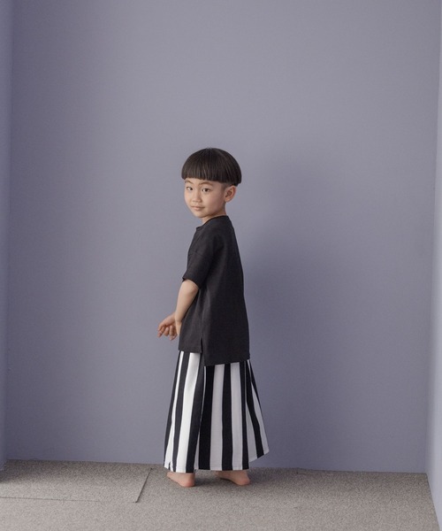 LOWRYS FARM（ローリーズファーム）の「カットワイドキュロット　285942（その他パンツ・キッズ・ブラック/ブラック×ホワイト/ネイビー・110cm/120cm/130cm/140cm/150cm）」の13枚目の写真