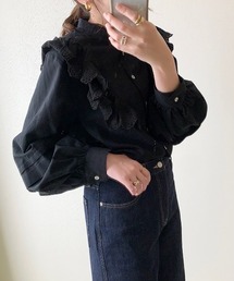 Doux archives | ［ｗｅｂ限定］ラッフルレース袖タックバルーンブラウス(シャツ/ブラウス)