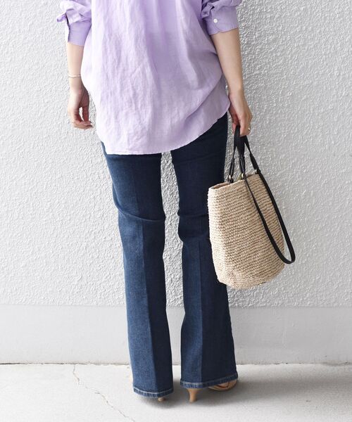 SOMETHING（サムシング）の「*SOMETHING LISAフレアデニム◆（デニムパンツ・レディース・サックスブルー/ブルー/グレー系・26/27/28）」の8枚目の写真