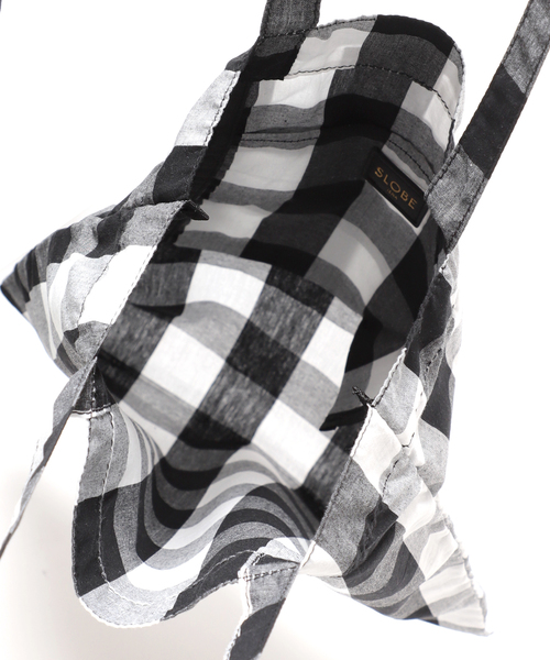 SLOBE IENA（スローブイエナ）の「SLOBE IENA ギンガムシュシュSETトートバッグ（トートバッグ・レディース・グリーン/ピンク/ブラック・FREE）」の17枚目の写真