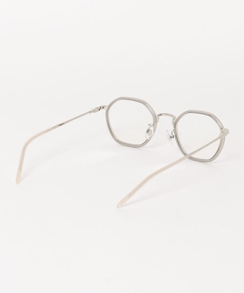 NANO universe(ナノユニバース)の「aim/dats クリアレンズメガネ(メガネ・レディース・グレー・FREE)」の3枚目の写真
