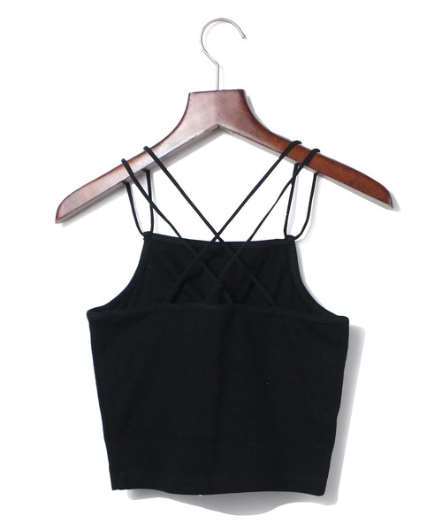 one way（ワンウェイ）の「クロステレコキャミ（キャミソール・レディース・ホワイト/ブラック/ライトグリーン・FREE）」の5枚目の写真