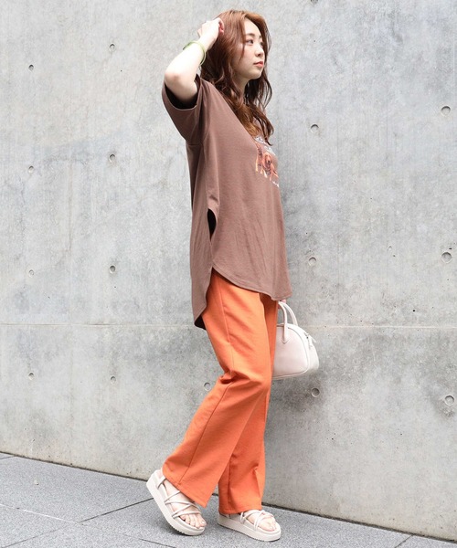 HONEYSUCKLE ROSE（ハニーサックルローズ）の「【HONEYSUCKLE ROSE】アニマルフォトＴシャツ（Tシャツ/カットソー・レディース・ホワイト/オフホワイト/ブラウン・L/M）」の8枚目の写真