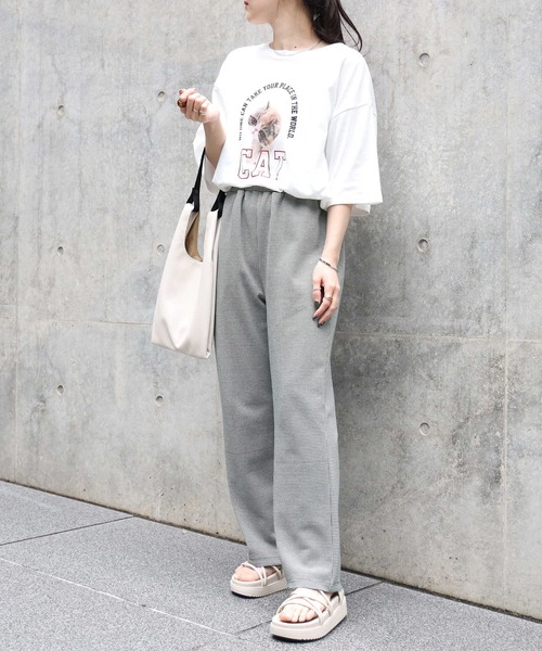 HONEYSUCKLE ROSE（ハニーサックルローズ）の「【HONEYSUCKLE ROSE】アニマルフォトＴシャツ（Tシャツ/カットソー・レディース・ホワイト/オフホワイト/ブラウン・L/M）」の11枚目の写真