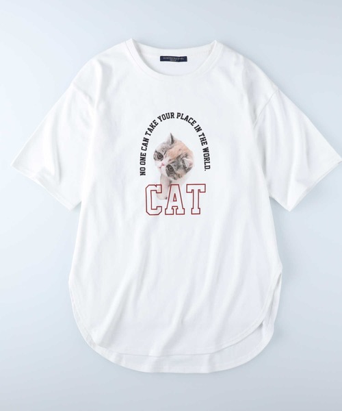 HONEYSUCKLE ROSE（ハニーサックルローズ）の「【HONEYSUCKLE ROSE】アニマルフォトＴシャツ（Tシャツ/カットソー・レディース・ホワイト/オフホワイト/ブラウン・L/M）」の16枚目の写真