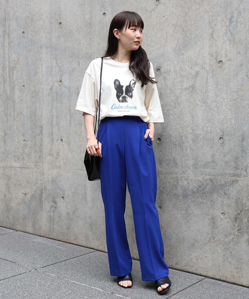 HONEYSUCKLE ROSE（ハニーサックルローズ）の「【HONEYSUCKLE ROSE】アニマルフォトＴシャツ（Tシャツ/カットソー・レディース・ホワイト/オフホワイト/ブラウン・L/M）」の18枚目の写真