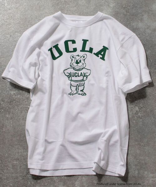NOLLEY'S goodman（ノーリーズグッドマン）の「【WEB限定】【UCLA】 BRUINS BEAR T 別注カレッジロゴ ビッグシルエットTシャツ（Tシャツ/カットソー・メンズ・ホワイト/オートミール・L/M）」の3枚目の写真
