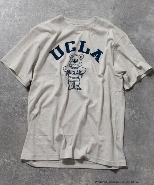 NOLLEY'S goodman（ノーリーズグッドマン）の「【WEB限定】【UCLA】 BRUINS BEAR T 別注カレッジロゴ ビッグシルエットTシャツ（Tシャツ/カットソー・メンズ・ホワイト/オートミール・L/M）」の9枚目の写真