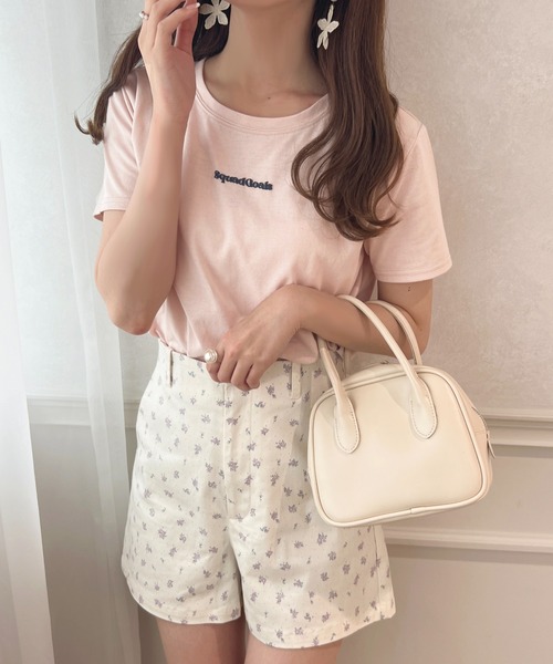 apres jour(アプレジュール)の「ぷっくりロゴTシャツ【ZOZOTOWN限定アイテム】(Tシャツ/カットソー・レディース・ライトピンク/ネイビー/ホワイト系その他/オフホワイト・X-LARGE/フリー)」の4枚目の写真