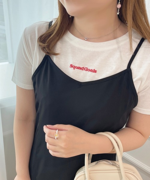 apres jour(アプレジュール)の「ぷっくりロゴTシャツ【ZOZOTOWN限定アイテム】(Tシャツ/カットソー・レディース・ライトピンク/ネイビー/ホワイト系その他/オフホワイト・X-LARGE/フリー)」の13枚目の写真