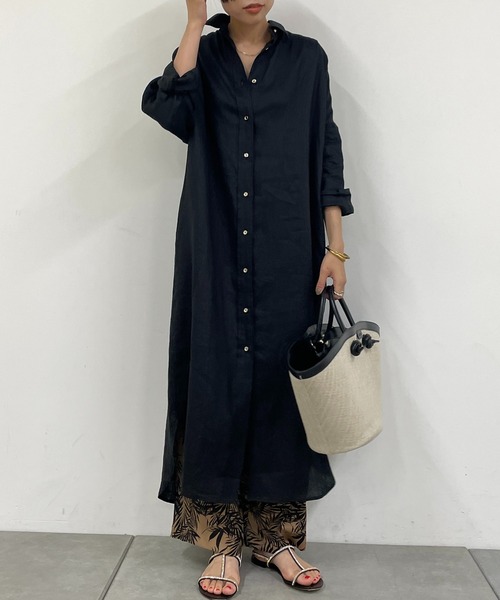 Loungedress ラウンジドレス のワンピース リネンシャツワンピース Ldza0004 を購入できます Loungedress ワンピース ワンピース ドレス リネンシャツワンピース ワンピース Loungedress ラウンジドレス のファッション