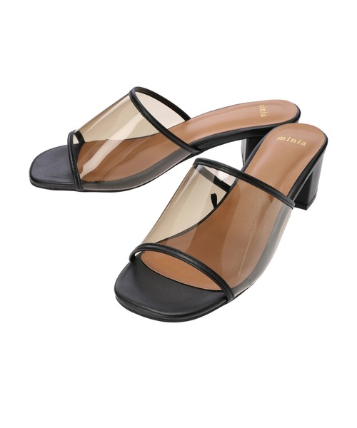 minia（ミニア）の「・minia スクエアミュール（サンダル・レディース・ブラック/ブルー/ナチュラル/グリーン/パイソン・LL/S/M/L）」の15枚目の写真