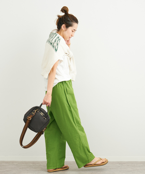 FRAMeWORK(フレームワーク)の「【loomer/ルーマー】Botanical DYE Pants 2(その他パンツ・レディース・オレンジ/ライトグリーン/ピンク系その他・FREE)」の8枚目の写真