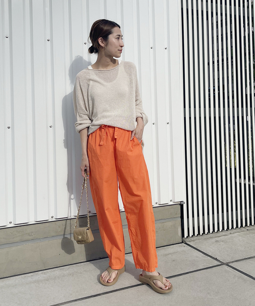 FRAMeWORK(フレームワーク)の「【loomer/ルーマー】Botanical DYE Pants 2(その他パンツ・レディース・オレンジ/ライトグリーン/ピンク系その他・FREE)」の10枚目の写真