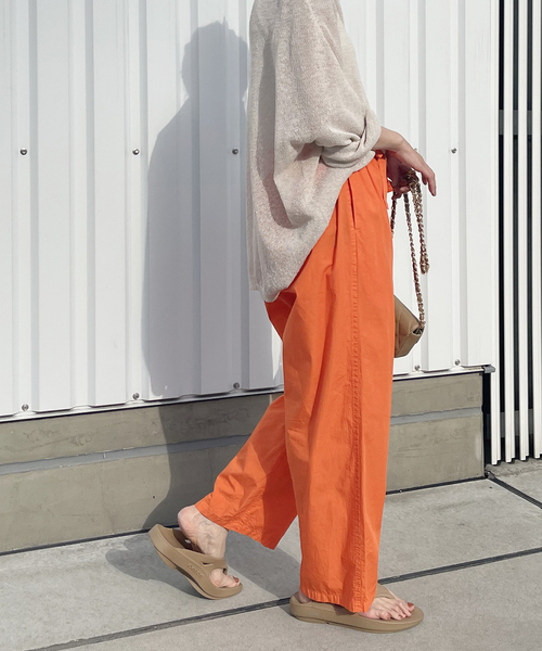 FRAMeWORK(フレームワーク)の「【loomer/ルーマー】Botanical DYE Pants 2(その他パンツ・レディース・オレンジ/ライトグリーン/ピンク系その他・FREE)」の11枚目の写真