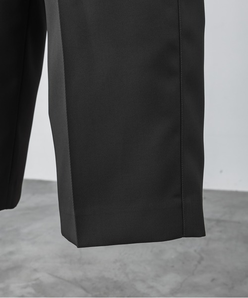 パンツ GABA HIGH WAISTSUSPENDERS PANTS セール】HIGH TWISTED GABA WIDE TUCK SLACKS（スラックス