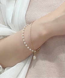 apres jour | 【apres jour×ARIAZ】２連パールブレスレット(ブレスレット)