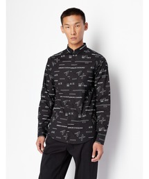 ARMANI EXCHANGE | 【A|X アルマーニ エクスチェンジ】グラフィックロゴプリント　長袖シャツ/SLIM(シャツ/ブラウス)