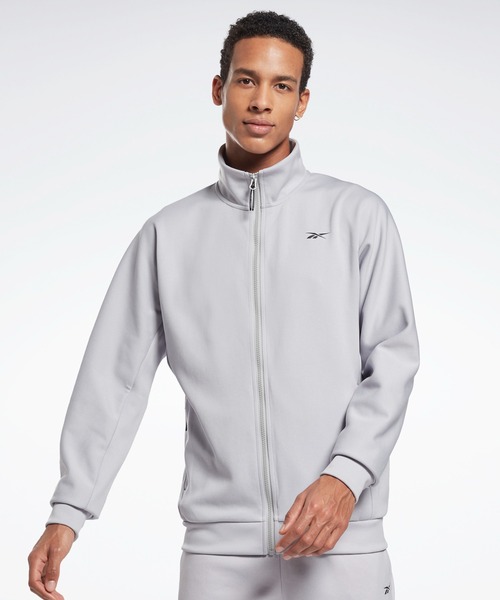 Reebok(リーボック)の「DMX ストレッチ ピケ トラックジャケット / DMX Stretch Pique Track Jacket(ナイロンジャケット・メンズ・グレー/ブラック・MEDIUM/XX-LARGE/XXX-LARGE/X-SMALL/SMALL/X-LARGE/LARGE)」の7枚目の写真