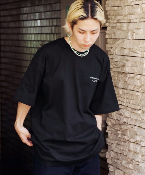 acme de la vie アクメドラビ の Acme de la vie アクメドラビ ADLV BASIC SHORT SLEEVE T- SHIRT 半袖Tシャツ Tシャツ カットソー