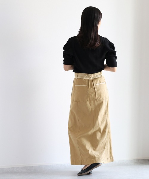 cepo(セポ)の「ギャザーパフスリーブ Tee(Tシャツ/カットソー・レディース・ブラック/オフホワイト/オレンジ/グリーン・M)」の15枚目の写真
