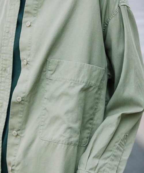 Munich（ミューニック）の「Munich（ミューニック）テンセルコットンミリタリークロスビッグシャツ/MN221T86（シャツ/ブラウス・レディース・ブラック/ベージュ/カーキ・F）」の20枚目の写真