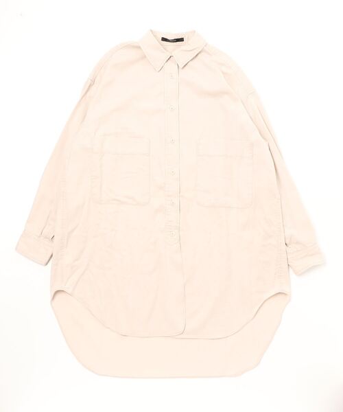 Munich（ミューニック）の「Munich（ミューニック）テンセルコットンミリタリークロスビッグシャツ/MN221T86（シャツ/ブラウス・レディース・ブラック/ベージュ/カーキ・F）」の6枚目の写真