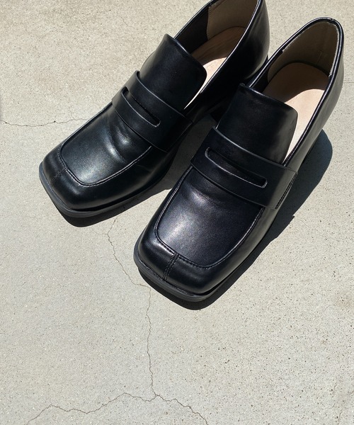 y/m by RIKA（イムバイリカ）の「スクエアトゥーローファー（ローファー・レディース・ブラック・SMALL/LARGE/MEDIUM）」の13枚目の写真