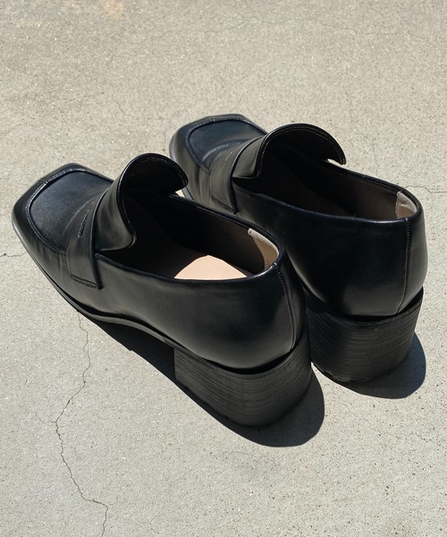 y/m by RIKA（イムバイリカ）の「スクエアトゥーローファー（ローファー・レディース・ブラック・SMALL/LARGE/MEDIUM）」の6枚目の写真