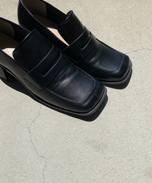 y/m by RIKA（イムバイリカ）の「スクエアトゥーローファー（ローファー・レディース・ブラック・SMALL/LARGE/MEDIUM）」の8枚目の写真