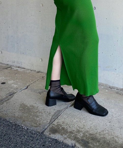 y/m by RIKA（イムバイリカ）の「スクエアトゥーローファー（ローファー・レディース・ブラック・SMALL/LARGE/MEDIUM）」の5枚目の写真