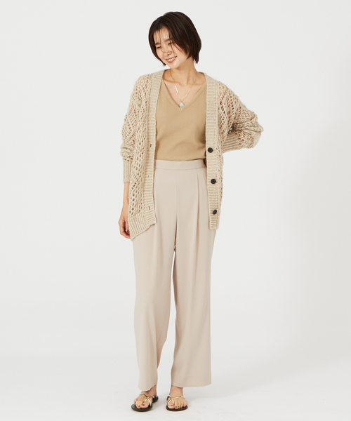 qualite(カリテ)の「コットンモヘアカーディガン(カーディガン/ボレロ・レディース・ベージュ/ブルー/オレンジ系その他・フリー)」の12枚目の写真