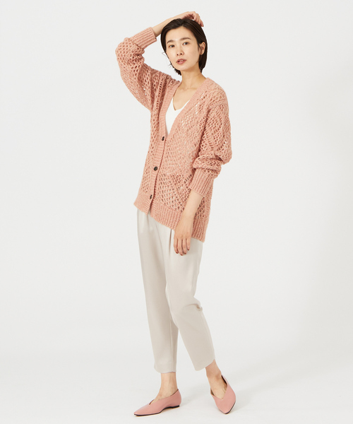 qualite(カリテ)の「コットンモヘアカーディガン(カーディガン/ボレロ・レディース・ベージュ/ブルー/オレンジ系その他・フリー)」の11枚目の写真
