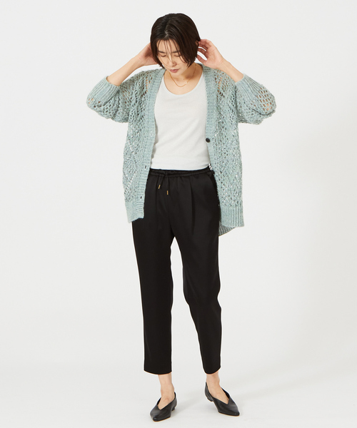 qualite(カリテ)の「コットンモヘアカーディガン(カーディガン/ボレロ・レディース・ベージュ/ブルー/オレンジ系その他・フリー)」の20枚目の写真